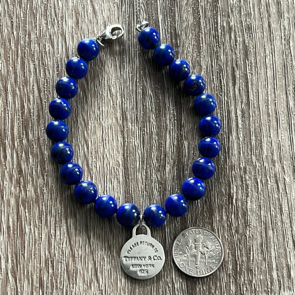 Tiffany & Co. lapis bead‎ bracelet